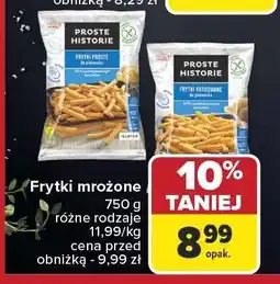 Carrefour Frytki mrożone Proste Historie oferta