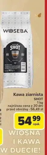 Carrefour Kawa ziarnista Short 1kg Woseba oferta