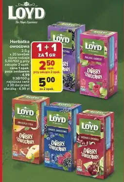 Carrefour Herbatka owocowa LOYD 2.5g oferta
