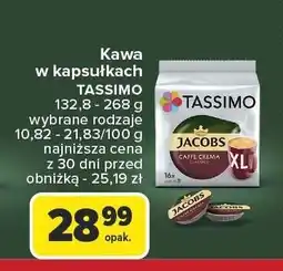 Carrefour Kawa w kapsułkach TASSIMO 132.8-268g oferta
