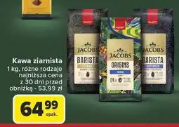 Carrefour Kawa ziarnista JACOBS BARISTA 1kg oferta