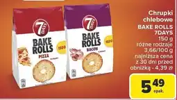 Carrefour Chrupki chlebowe BAKE ROLLS 7DAYS 150g oferta