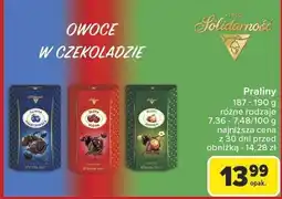 Carrefour Praliny SOLIDARNOŚĆ 187-190g różne rodzaje Solidarność oferta