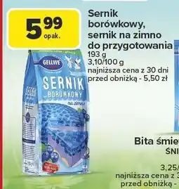 Carrefour Sernik borówkowy, sernik na zimno do przygotowania GELLWE 139g oferta