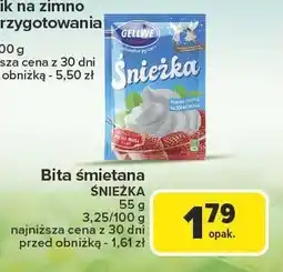 Carrefour Bita śmietana ŚNIEŻKA 55g Śnieżka oferta