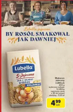 Carrefour Makaron Lubella jajeczny 400g oferta