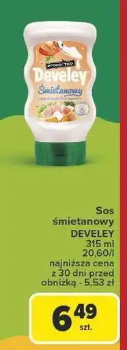 Carrefour Sos śmietanowy Develey 315ml oferta