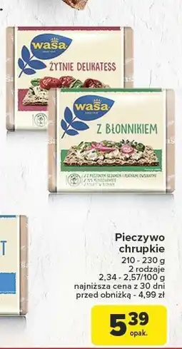 Carrefour Pieczywo chrupkie WASA 210-230g oferta