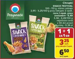 Carrefour Chrupki Snack Festival różne rodzaje 100-110g oferta