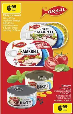 Carrefour Tuńczyk Graal różne rodzaje 170g oferta