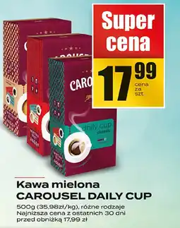 Supeco Kawa mielona CAROUSEL DAILY CUP 500g oferta
