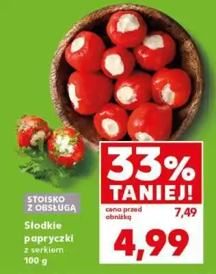 Kaufland Słodkie papryczki z serkiem 100 g oferta