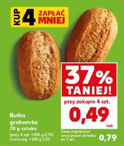 Kaufland Bułka grahamka 70 g sztuka oferta