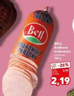 Kaufland BELL Kiełbasa krakowska parzona 100 g oferta