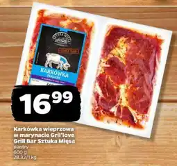 Netto Karkówka wieprzowa w marynacie Gril’love Grill Bar Sztuka Mięsa oferta