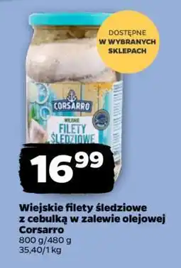 Netto Wiejskie filety śledziowe z cebulką w zalewie olejowej Corsarro oferta