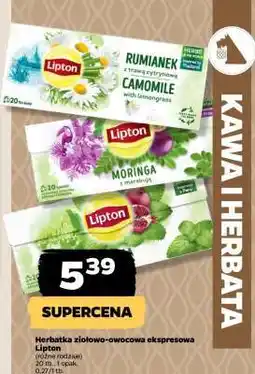 Netto Herbatka ziołowo-owocowa ekspresowa Lipton oferta