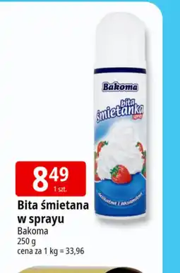 E.Leclerc Bita śmietana w sprayu Bakoma oferta