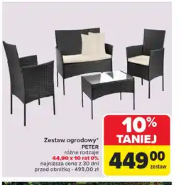 Carrefour Zestaw ogrodowy Peter oferta