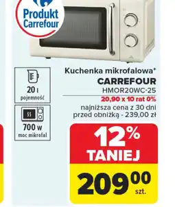 Carrefour Kuchenka mikrofalowa Carrefour HMOR20WC-25 oferta