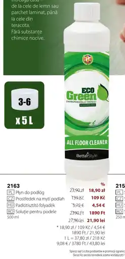 BetterStyle Płyn do podłóg Eco Green oferta