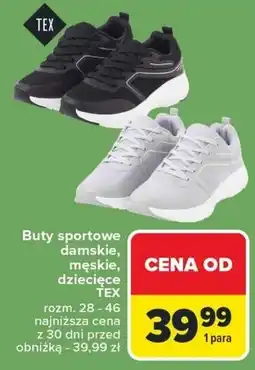 Carrefour Buty sportowe męskie TEX oferta