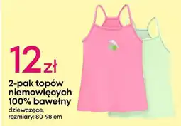 Pepco 2-pak topów niemowlęcych 100% bawełny dziewczęce, oferta