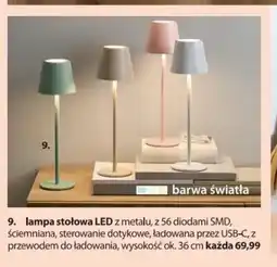 NKD Lampa stołowa LED z metalu oferta