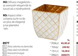 BetterStyle Złota osłonka na doniczkę oferta