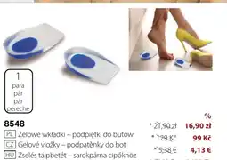 BetterStyle Zelowe wkładkipodpiętki do butów oferta