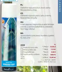 BetterStyle Pianka do mycia szkła oferta