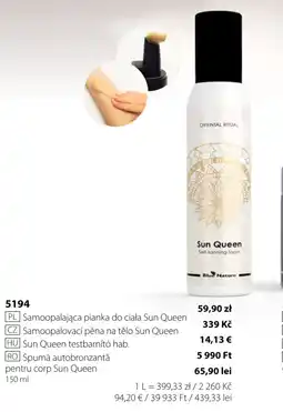 BetterStyle Samoopalająca pianka do ciała Sun Queen oferta