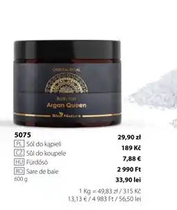 BetterStyle Sól do kąpieli Argan Queen oferta