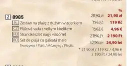 BetterStyle Zestaw na plażę z dużym wiaderkiem oferta