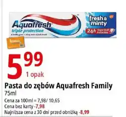 E.Leclerc Pasta do zębów Aquafresh Family oferta