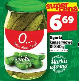Topaz Ogórki konserwowe 840 g Marka własna oferta