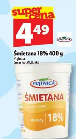 Topaz Śmietana 18% Piątnica 400 g oferta