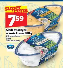 Topaz Śledź atlantycki w sosie Lisner 280g oferta