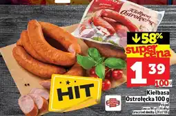 Topaz Kiełbasa Ostrołęcka 100g Pekpol oferta