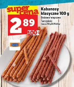 Topaz Kabanosy klasyczne 100 g Tarczyński oferta