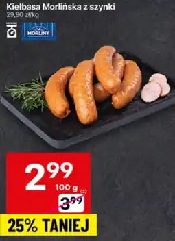 Delikatesy Centrum Kiełbasa Morlińska z szynki 100g Morliny oferta