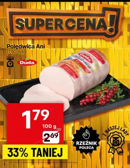 Delikatesy Centrum Wędlina Poledwica Ani 100g Duda oferta