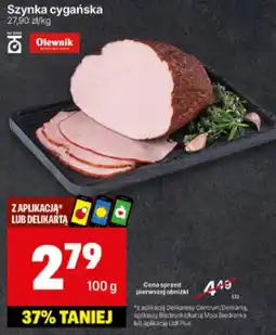 Delikatesy Centrum Szynka cygańska 100g Olewnik oferta
