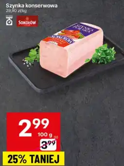Delikatesy Centrum Szynka konserwowa 100g Sokołów oferta