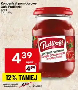Delikatesy Centrum Koncentrat pomidorowy 30% Pudliszki 190g oferta