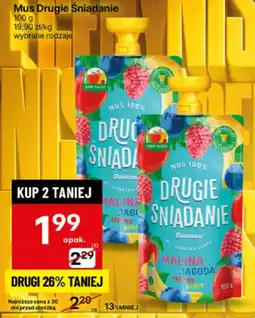 Delikatesy Centrum Mus Drugie Śniadanie malina jagoda 100g oferta