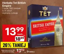 Delikatesy Centrum Herbata Herbatka Tet British Empire 200g oferta