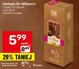 Delikatesy Centrum Herbata Herbatka Sir William's 50g oferta