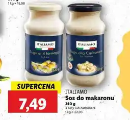 Lidl ITALIAMO Sos do makaronu oferta