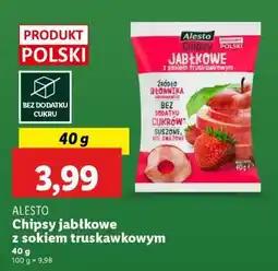 Lidl Alesto Chipsy jabłkowe z sokiem truskawkowym oferta